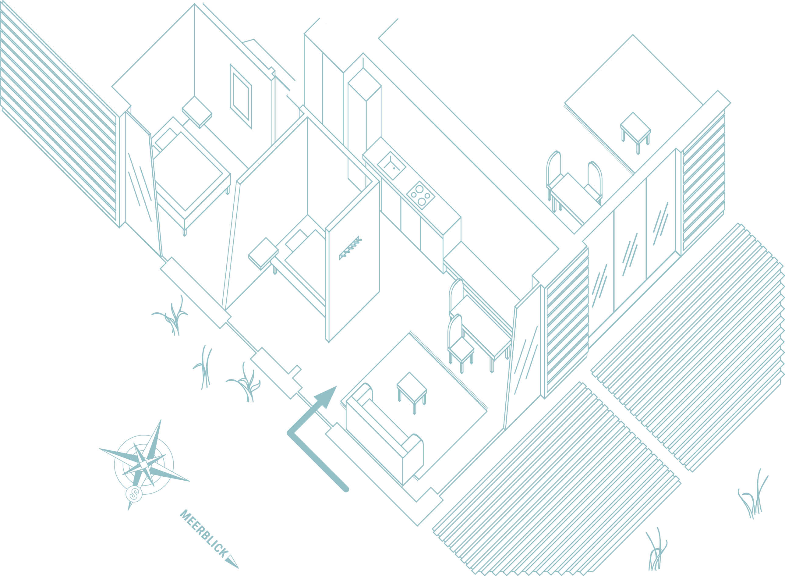 Grundriss Erdgeschoss im Seminarhaus